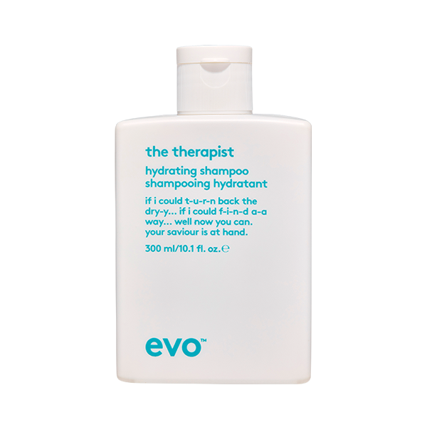 EVO The therapist hydrating shampoo Blauw